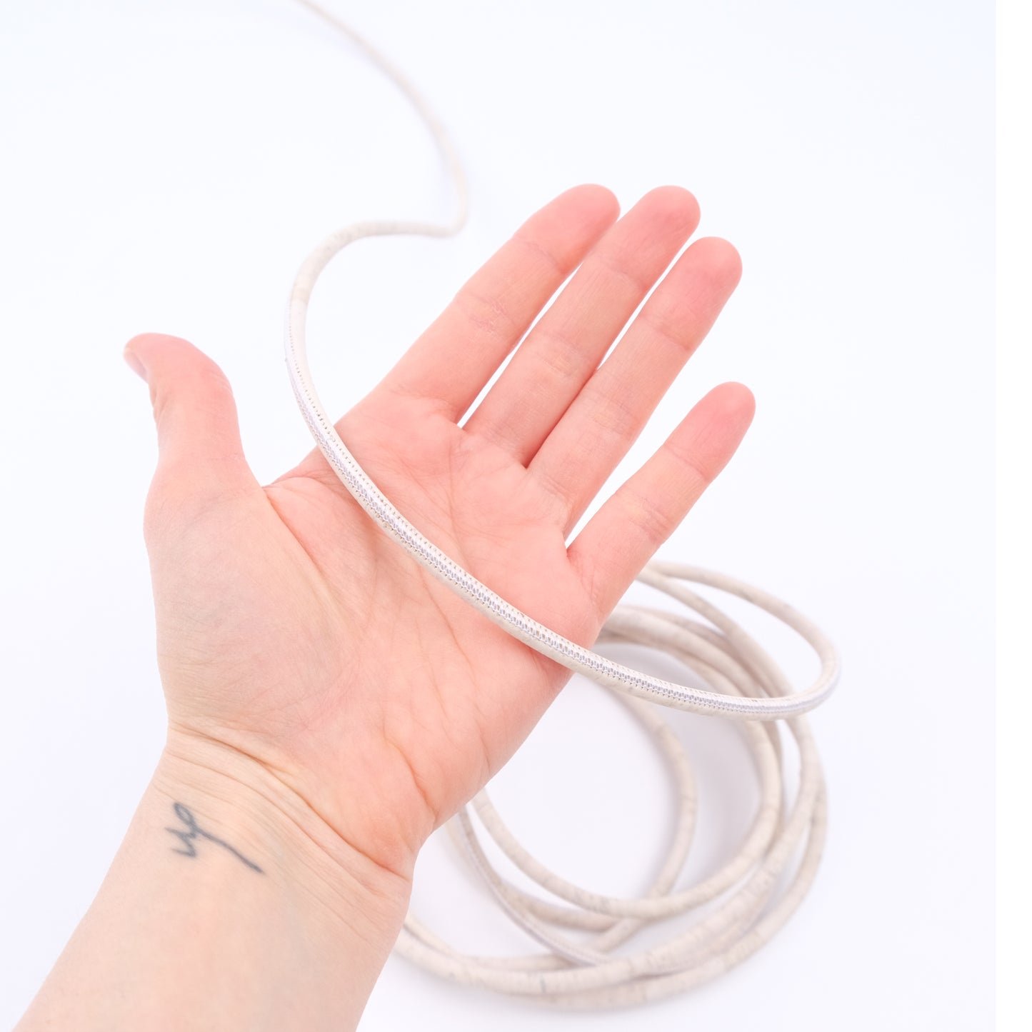Kokr cord white 5 mm