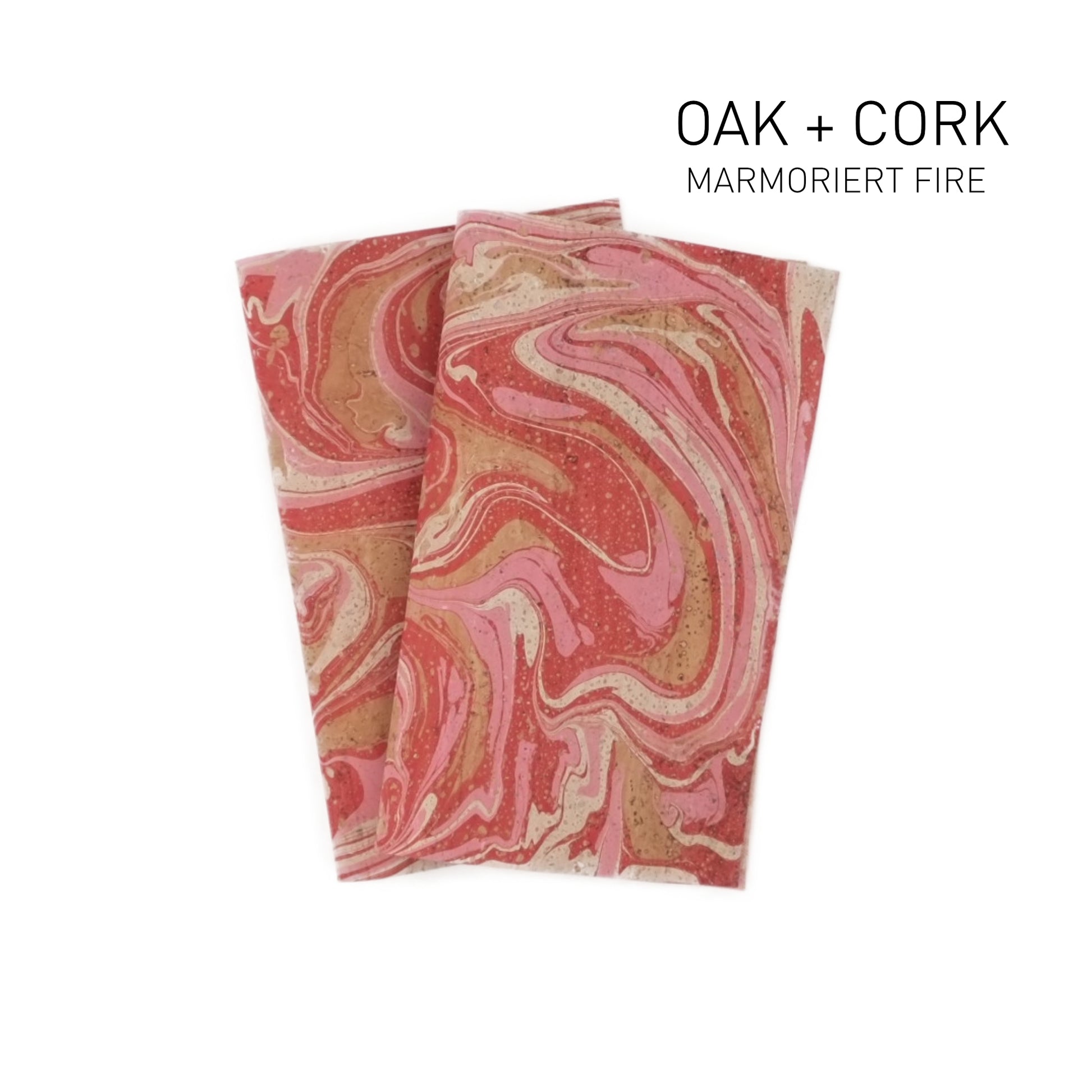 Marmorierter Korkstoff in Fire
