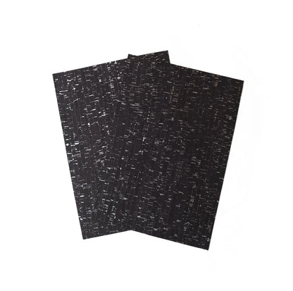 Korkstoff in Schwarz mit Silber